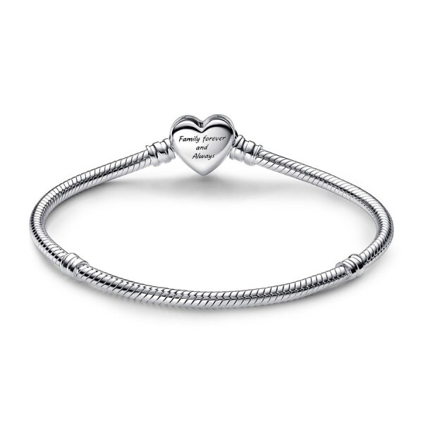 Pandora Sonsuz Kalp Klipsli Yılan Zincir 592645C01-19cm - 2
