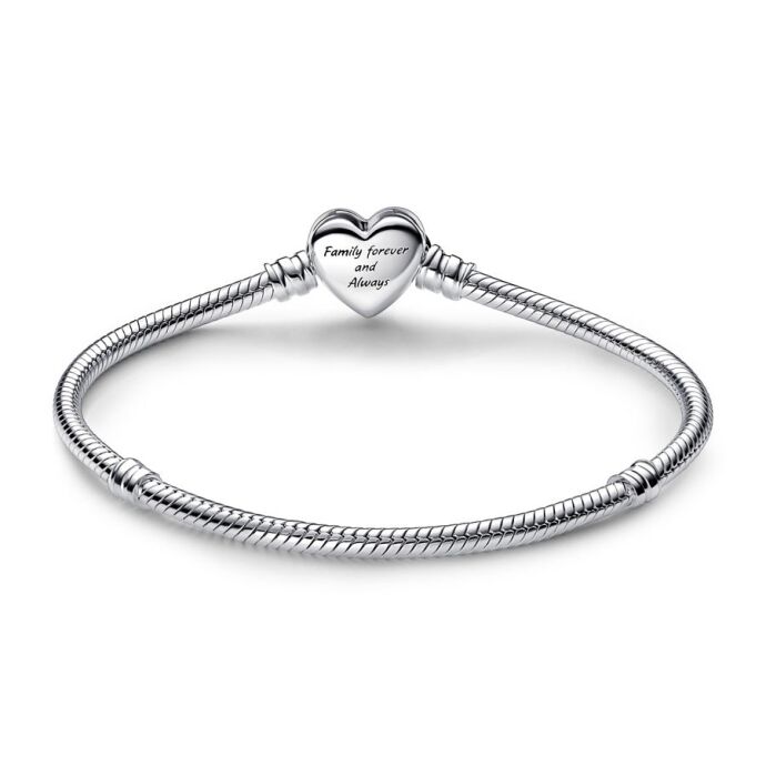 Pandora Sonsuz Kalp Klipsli Yılan Zincir 592645C01-19cm - 2