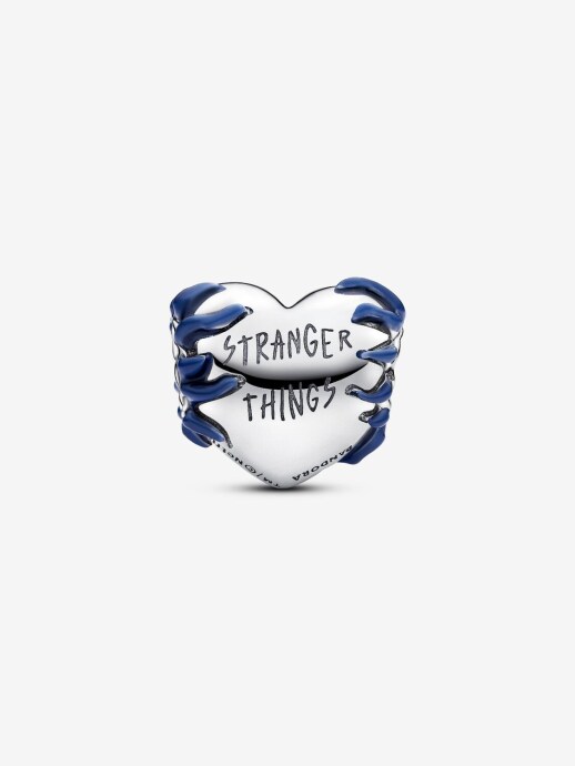 Pandora Stranger Things Karanlıkta Parlayan Kalp Charm 925 ayar gümüş - 2