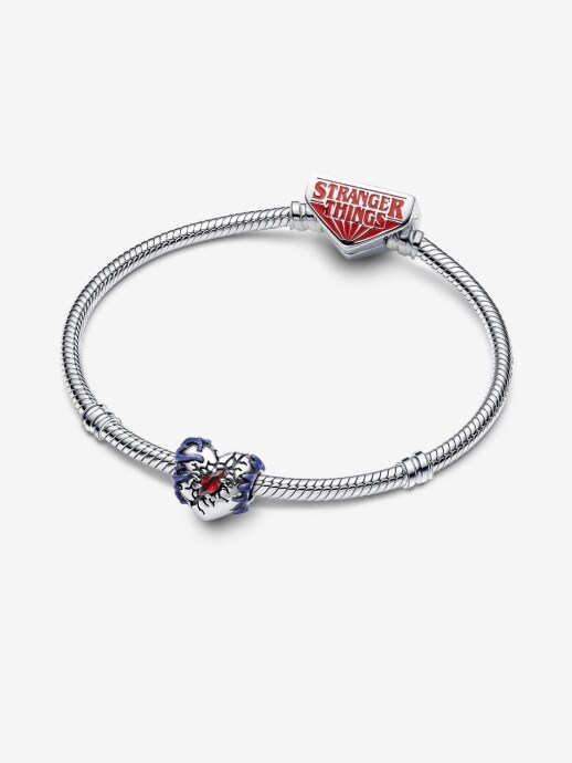 Pandora Stranger Things Karanlıkta Parlayan Kalp Charm 925 ayar gümüş - 3