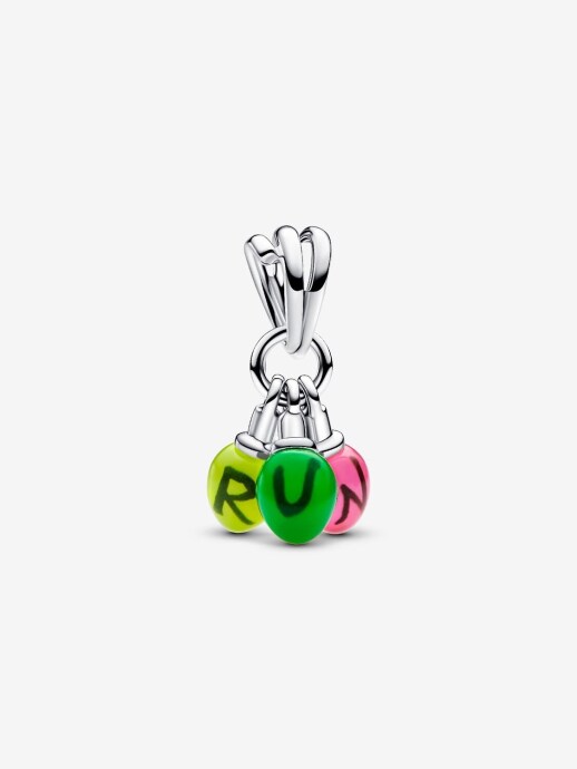 Pandora Stranger Things Karanlıkta Parlayan RUN Sallantılı Charm 925 ayar gümüş - 1