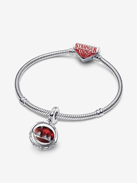Pandora Stranger Things Karanlıkta Parlayan Upside Down Sallantılı Charm 925 ayar gümüş - 3