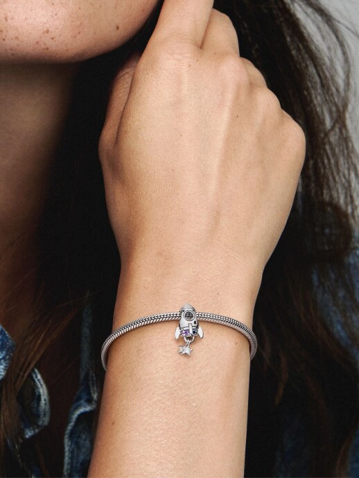 Pandora Uzay Sevgisi Roket Charm 925 ayar gümüş - 4