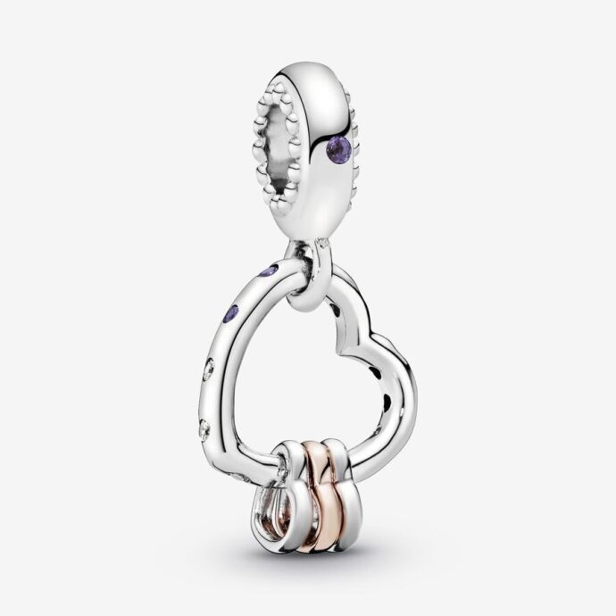 Pandora Vurgulu Kalpler Sallantılı Charm 787247NLCMX - 1
