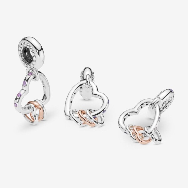 Pandora Vurgulu Kalpler Sallantılı Charm 787247NLCMX - 3