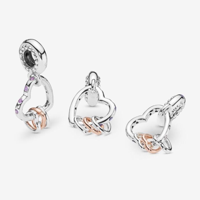 Pandora Vurgulu Kalpler Sallantılı Charm 787247NLCMX - 3