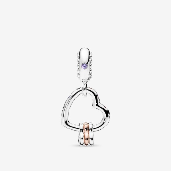 Pandora Vurgulu Kalpler Sallantılı Charm 787247NLCMX - 4