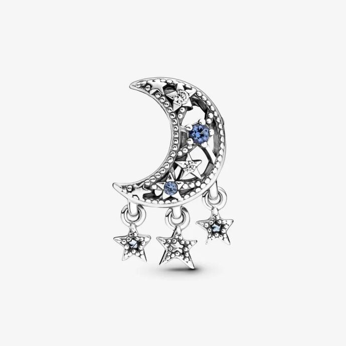 Pandora Yıldız ve Yeni Ay Charm 799643C01 - 2