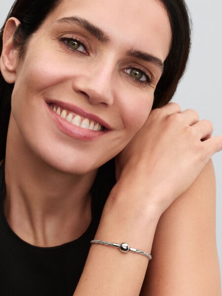  Round Pandora Clasp Twisted Snake Chain Sterling silver - 3
