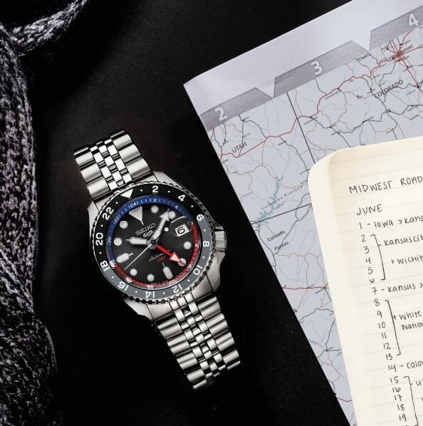 Seiko 5 Sports Otomatik GMT SSK019 Erkek Kol Saati - 3