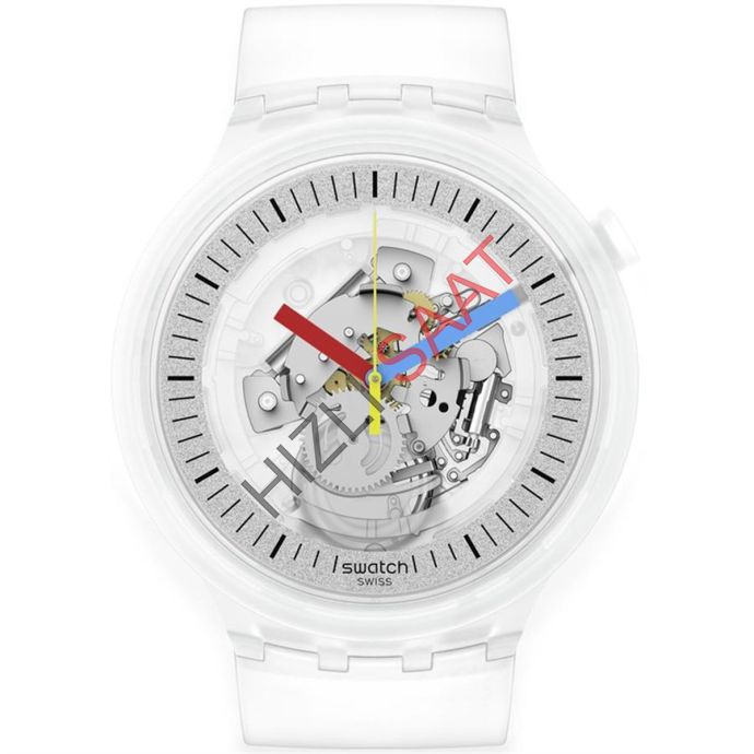SWATCH SB01K100 CLEARLY BOLD Kol Saati - 1