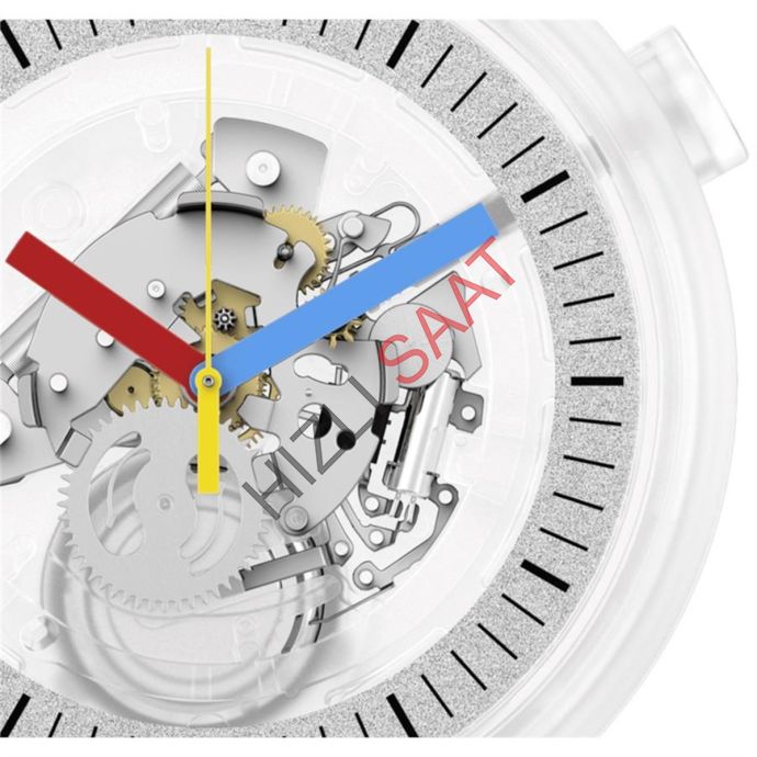 SWATCH SB01K100 CLEARLY BOLD Kol Saati - 3