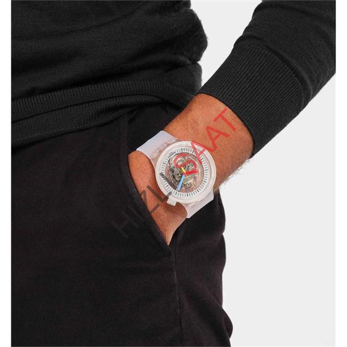 SWATCH SB01K100 CLEARLY BOLD Kol Saati - 4