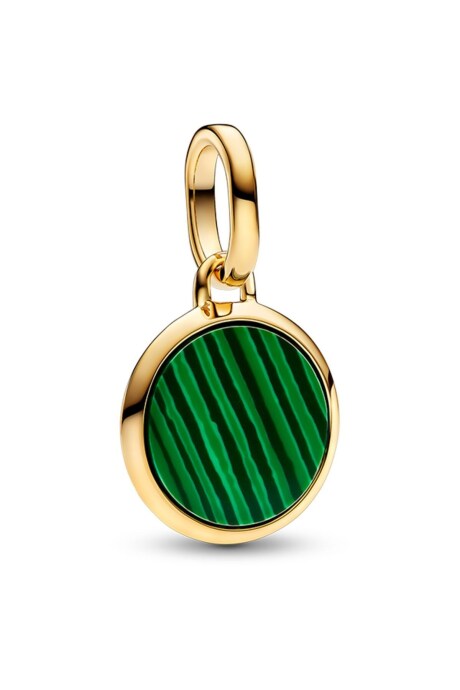 Yeşil Yazı İşlenebilir Yeşil Mini Madalyon Charm - 1