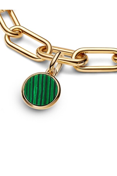 Yeşil Yazı İşlenebilir Yeşil Mini Madalyon Charm - 2